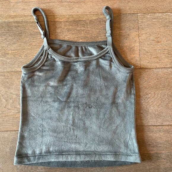 Skims Velour Tank Top & Jogger Set | Size Tank: Small Joggers: Small | Gray - Picture 9 of 10
